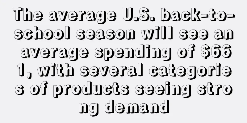 The average U.S. back-to-school season will see an average spending of $661, with several categories of products seeing strong demand