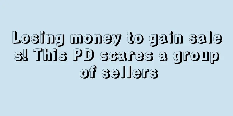 Losing money to gain sales! This PD scares a group of sellers