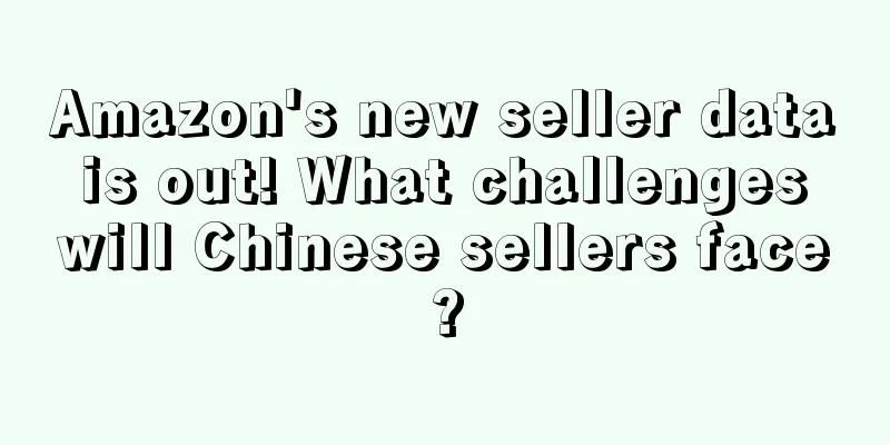 Amazon's new seller data is out! What challenges will Chinese sellers face?