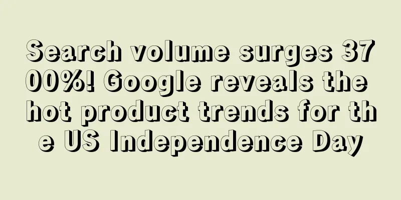 Search volume surges 3700%! Google reveals the hot product trends for the US Independence Day