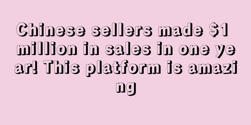 Chinese sellers made $1 million in sales in one year! This platform is amazing