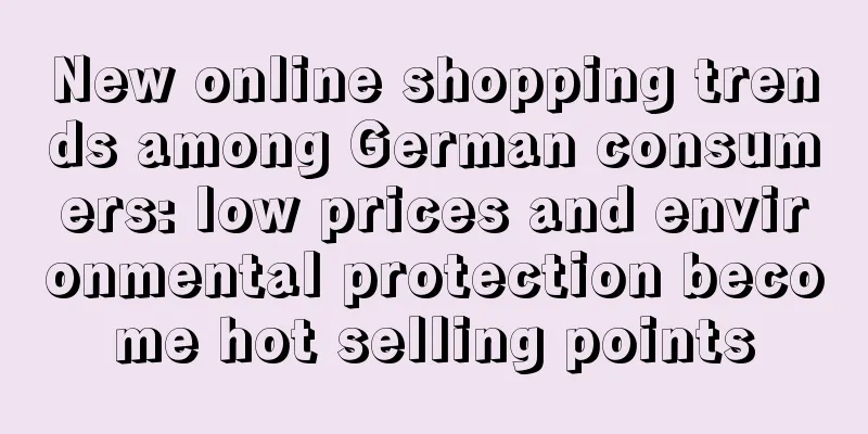 New online shopping trends among German consumers: low prices and environmental protection become hot selling points
