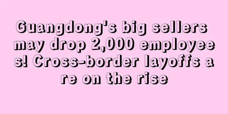 Guangdong's big sellers may drop 2,000 employees! Cross-border layoffs are on the rise