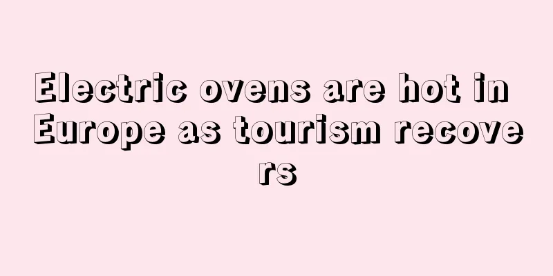 Electric ovens are hot in Europe as tourism recovers