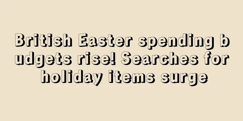 British Easter spending budgets rise! Searches for holiday items surge
