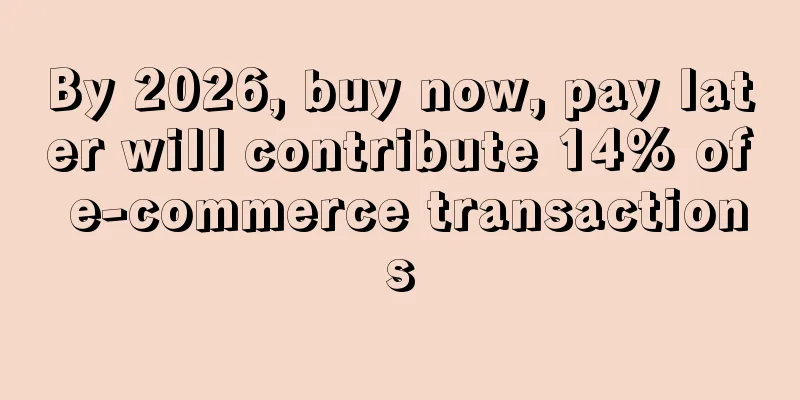 By 2026, buy now, pay later will contribute 14% of e-commerce transactions
