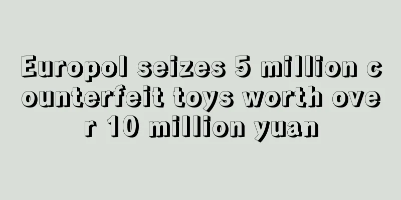 Europol seizes 5 million counterfeit toys worth over 10 million yuan