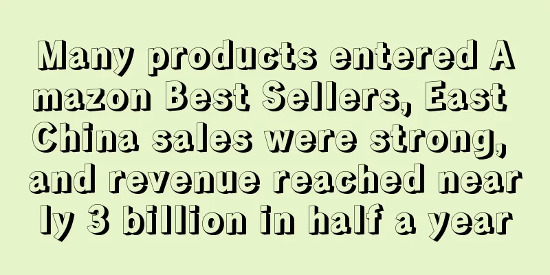 Many products entered Amazon Best Sellers, East China sales were strong, and revenue reached nearly 3 billion in half a year