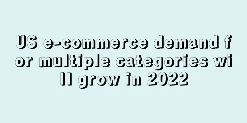 US e-commerce demand for multiple categories will grow in 2022