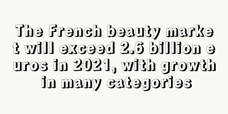 The French beauty market will exceed 2.6 billion euros in 2021, with growth in many categories