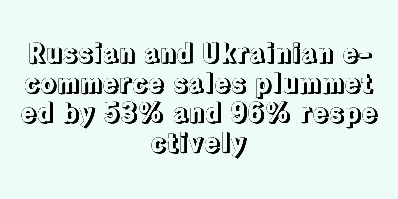 Russian and Ukrainian e-commerce sales plummeted by 53% and 96% respectively