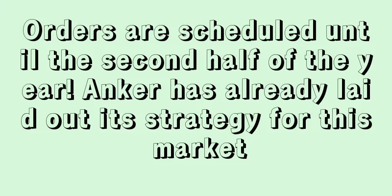 Orders are scheduled until the second half of the year! Anker has already laid out its strategy for this market