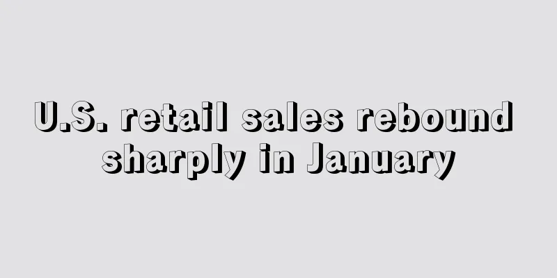 U.S. retail sales rebound sharply in January