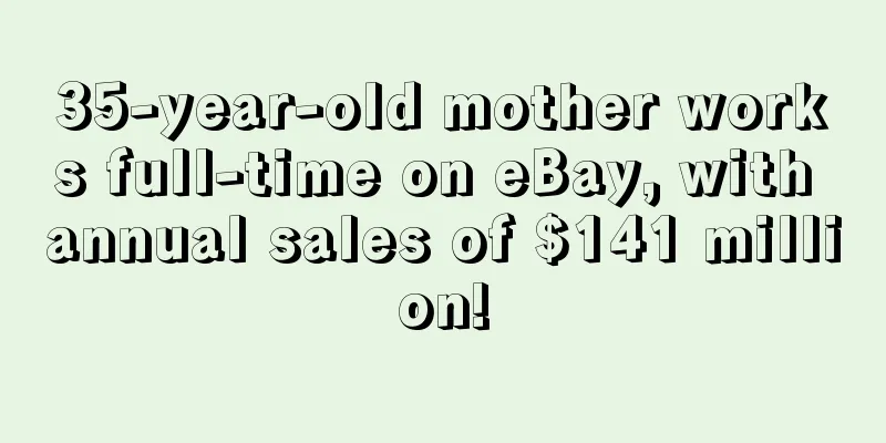 35-year-old mother works full-time on eBay, with annual sales of $141 million!