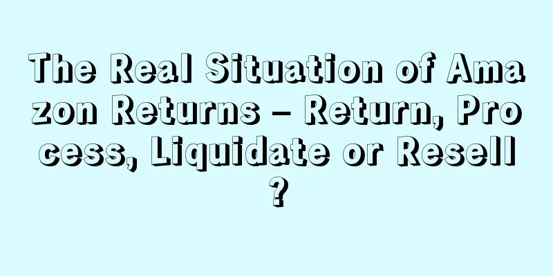 The Real Situation of Amazon Returns – Return, Process, Liquidate or Resell?