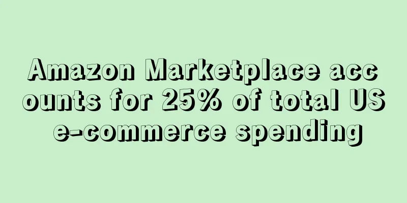Amazon Marketplace accounts for 25% of total US e-commerce spending