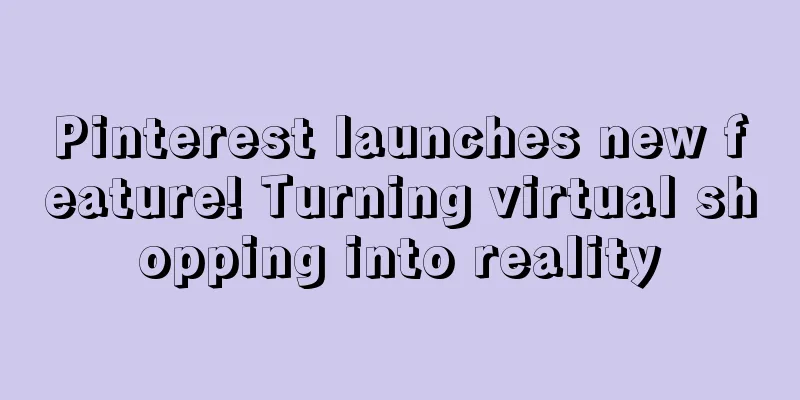 Pinterest launches new feature! Turning virtual shopping into reality