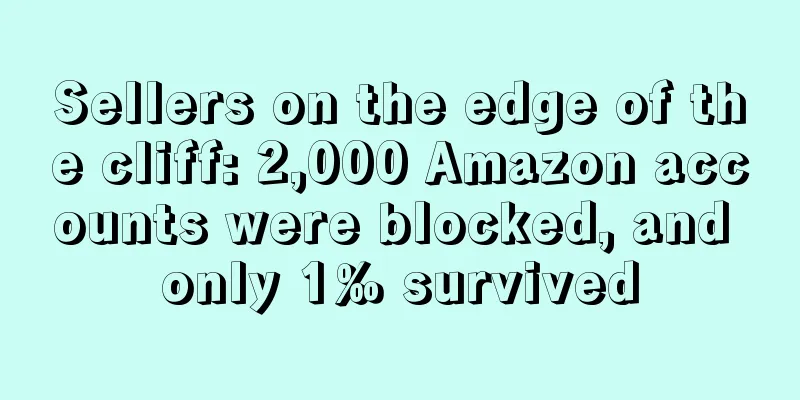 Sellers on the edge of the cliff: 2,000 Amazon accounts were blocked, and only 1‰ survived