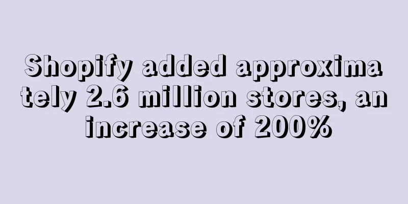 Shopify added approximately 2.6 million stores, an increase of 200%