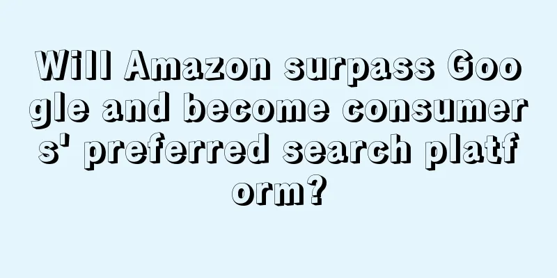 Will Amazon surpass Google and become consumers' preferred search platform?