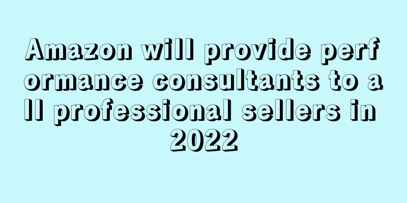 Amazon will provide performance consultants to all professional sellers in 2022