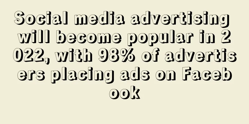 Social media advertising will become popular in 2022, with 98% of advertisers placing ads on Facebook