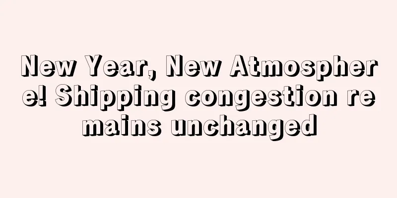 New Year, New Atmosphere! Shipping congestion remains unchanged