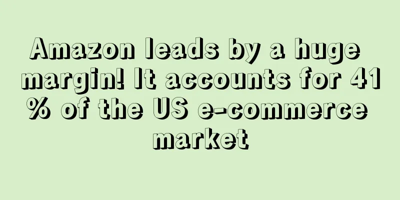 Amazon leads by a huge margin! It accounts for 41% of the US e-commerce market