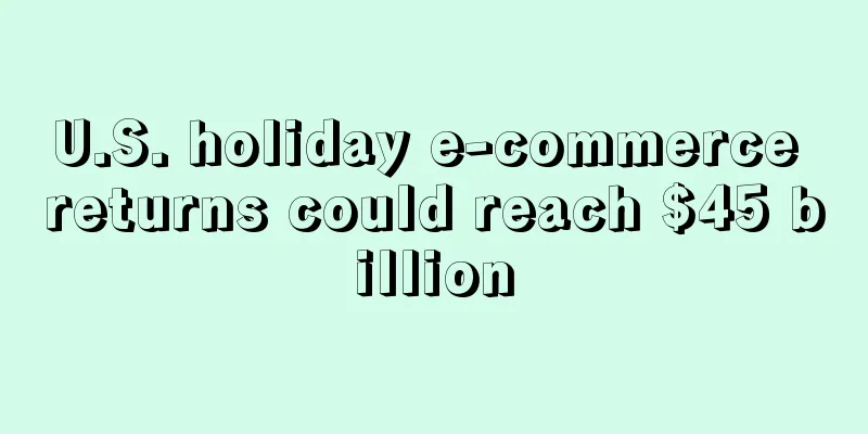 U.S. holiday e-commerce returns could reach $45 billion