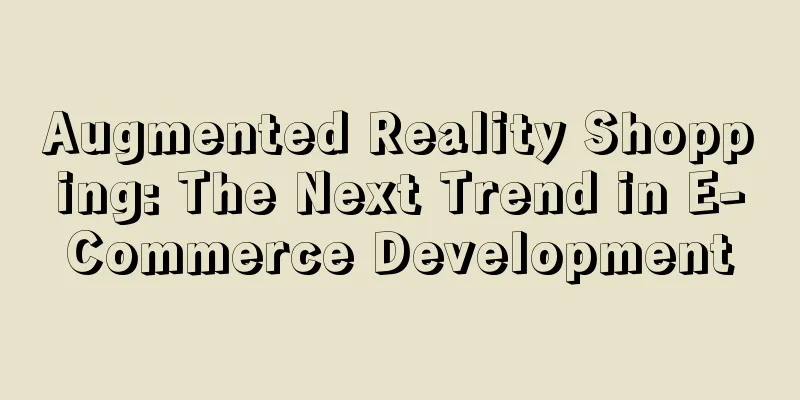 Augmented Reality Shopping: The Next Trend in E-Commerce Development