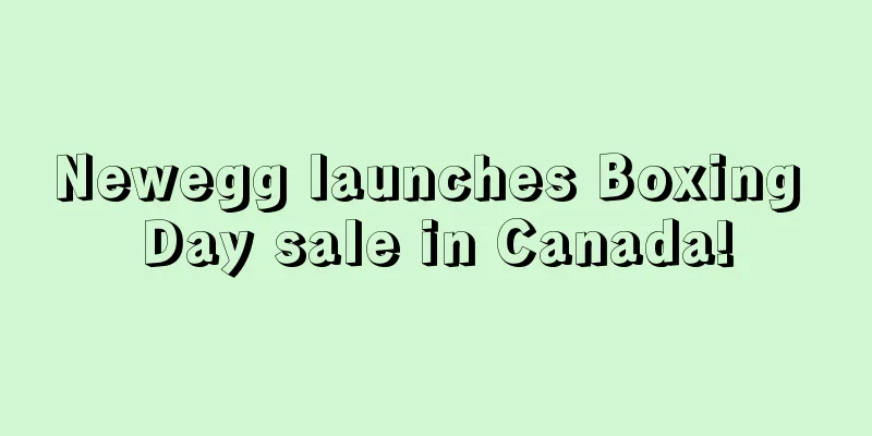 Newegg launches Boxing Day sale in Canada!