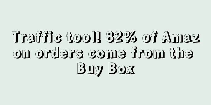 Traffic tool! 82% of Amazon orders come from the Buy Box