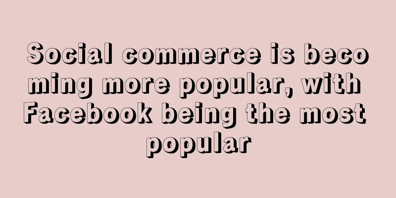 Social commerce is becoming more popular, with Facebook being the most popular