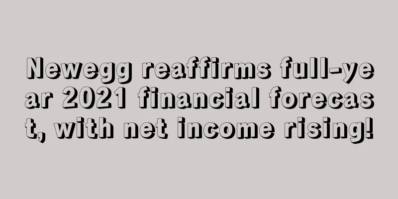 Newegg reaffirms full-year 2021 financial forecast, with net income rising!