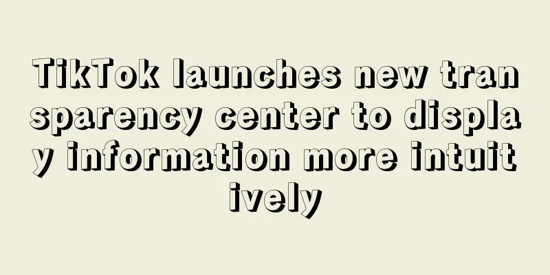 TikTok launches new transparency center to display information more intuitively