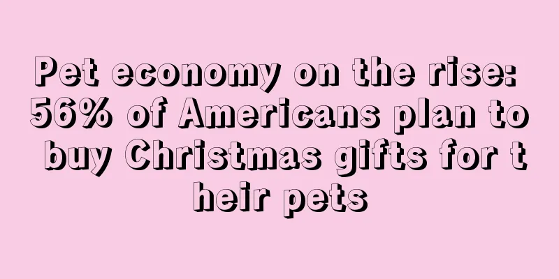 Pet economy on the rise: 56% of Americans plan to buy Christmas gifts for their pets