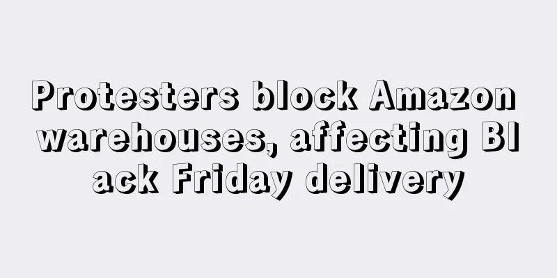 Protesters block Amazon warehouses, affecting Black Friday delivery
