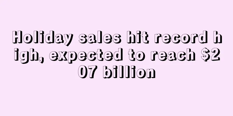 Holiday sales hit record high, expected to reach $207 billion