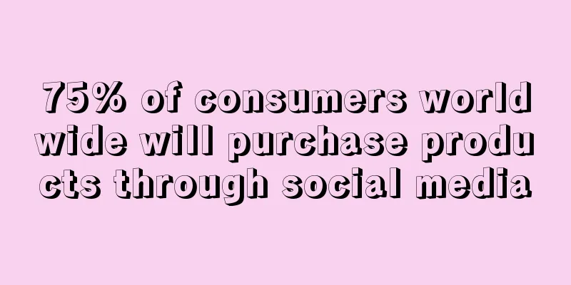 75% of consumers worldwide will purchase products through social media