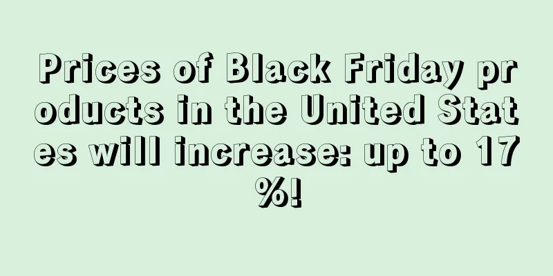 Prices of Black Friday products in the United States will increase: up to 17%!