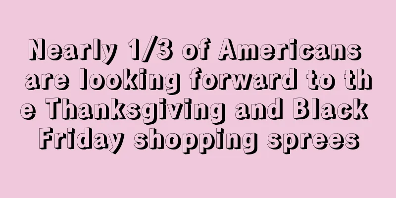 Nearly 1/3 of Americans are looking forward to the Thanksgiving and Black Friday shopping sprees