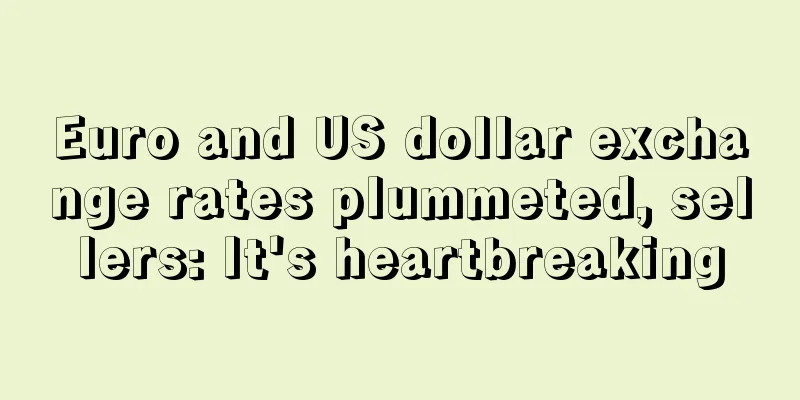 Euro and US dollar exchange rates plummeted, sellers: It's heartbreaking