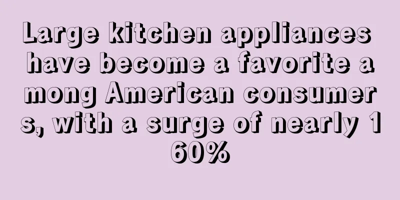 Large kitchen appliances have become a favorite among American consumers, with a surge of nearly 160%
