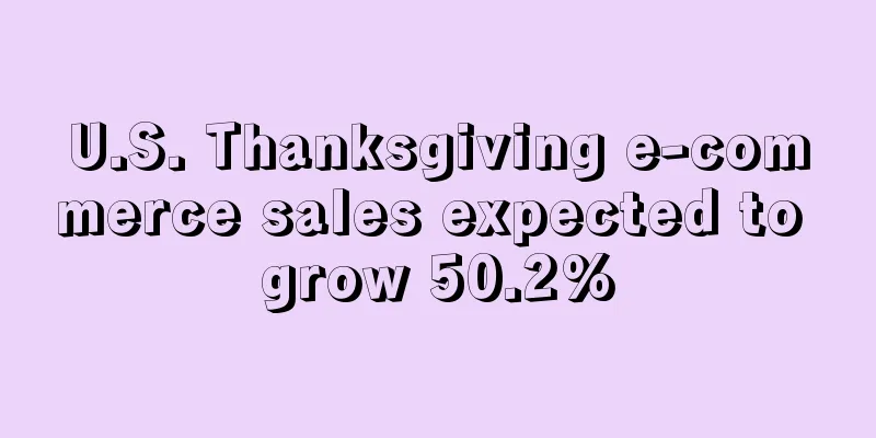 U.S. Thanksgiving e-commerce sales expected to grow 50.2%