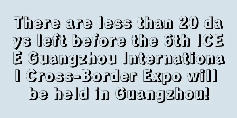 There are less than 20 days left before the 6th ICEE Guangzhou International Cross-Border Expo will be held in Guangzhou!