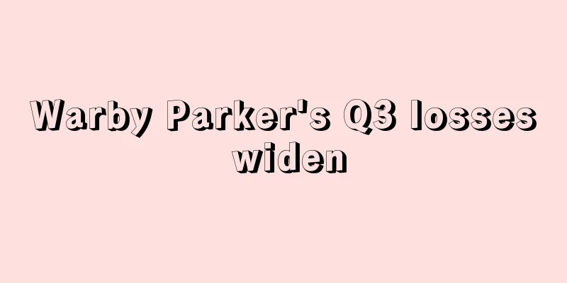 Warby Parker's Q3 losses widen