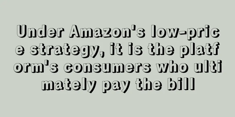 Under Amazon's low-price strategy, it is the platform's consumers who ultimately pay the bill
