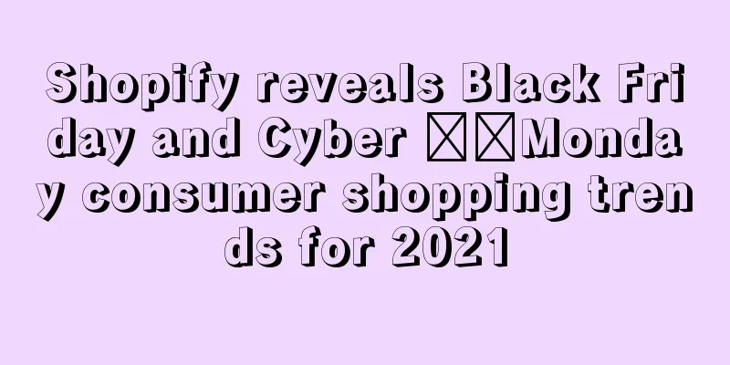 Shopify reveals Black Friday and Cyber ​​Monday consumer shopping trends for 2021