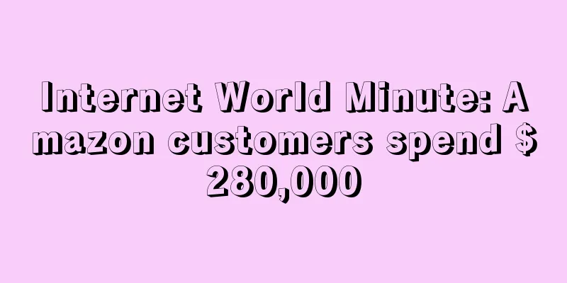 Internet World Minute: Amazon customers spend $280,000