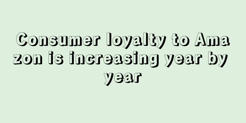 Consumer loyalty to Amazon is increasing year by year